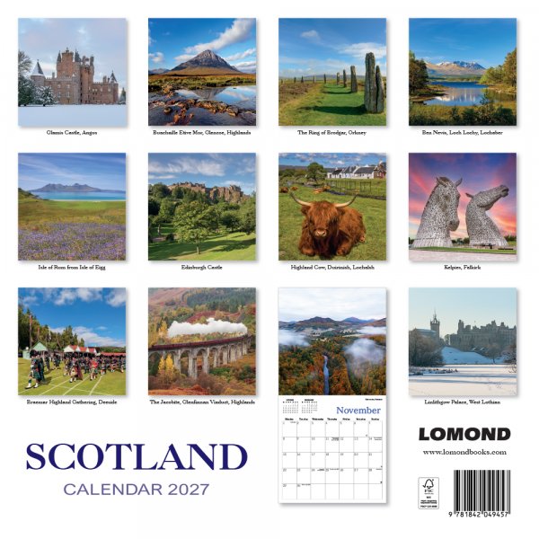 2027 Calendar Scotland