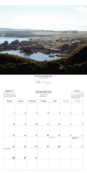 2027 Calendar Scottish Borders