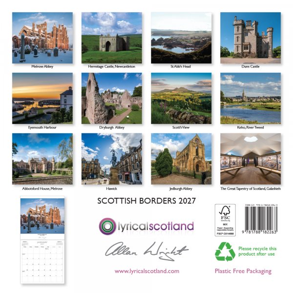 2027 Calendar Scottish Borders