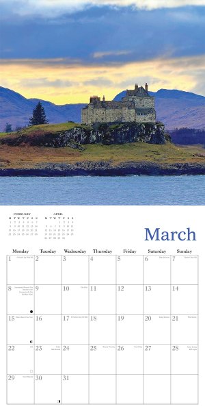 2027 Calendar Scottish Castles
