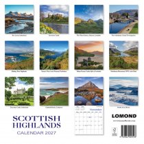 2027 Calendar Scottish Highlands