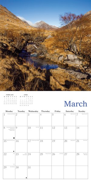 2027 Calendar Scottish Lochs and Glens