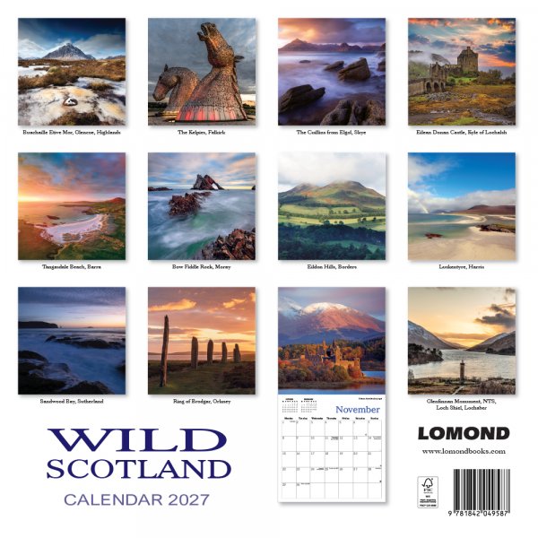 2027 Calendar Wild Scotland