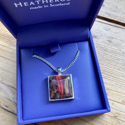 Heathergems Square Pendant Necklace HP-101