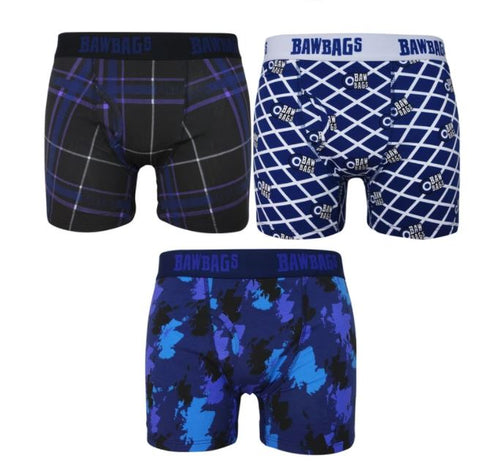 Boxer Shorts by Bawbags NEW 3 Pack Scottish Designs