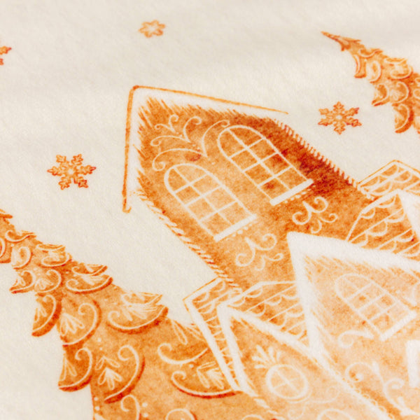 Gretel Printed Velvet Xmas Stocking Cloud Dust/Ginger