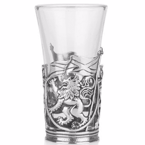 Lion Rampant pewter  Shot Glass