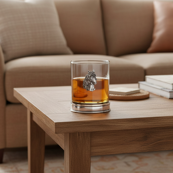 Horse whisky glass 