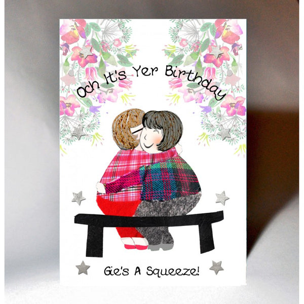 Scottish Birthday Card Gie's a Squeeze BD114