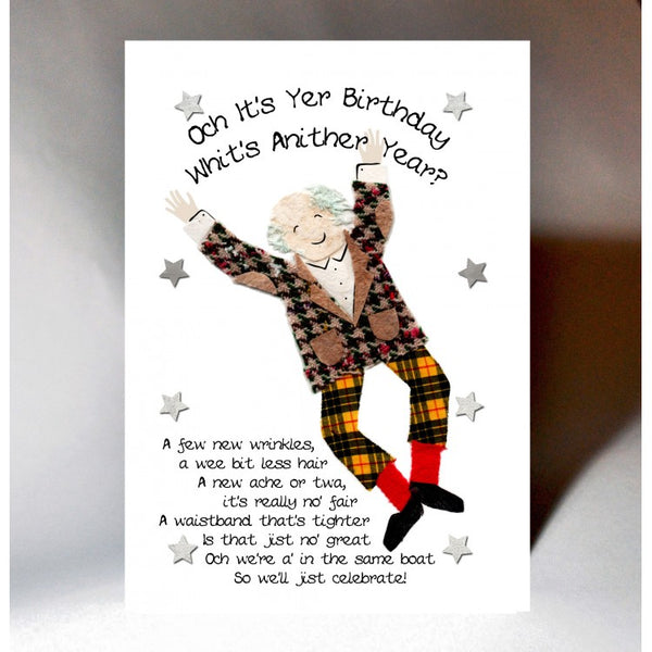 Scottish Birthday Card Whits Anither Year BD119