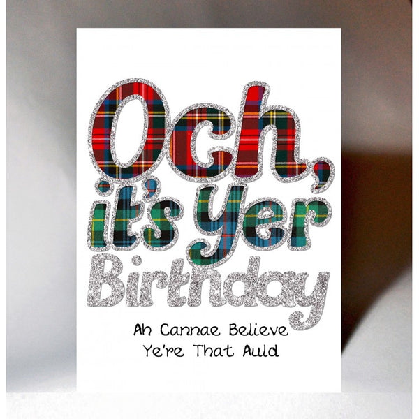 Scottish Birthday Card Och BD162
