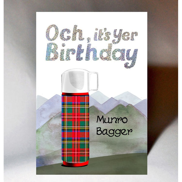 Scottish Birthday Card Munroe Bagger BD235