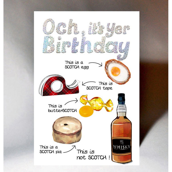 Scottish Birthday Card Och BD237