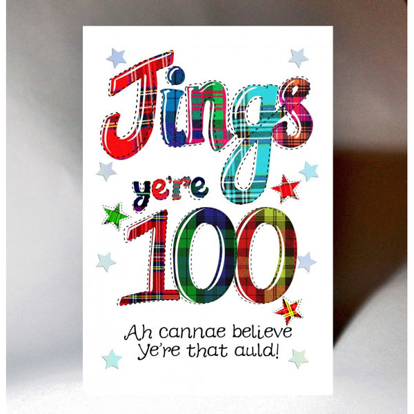 100th  birthday card
