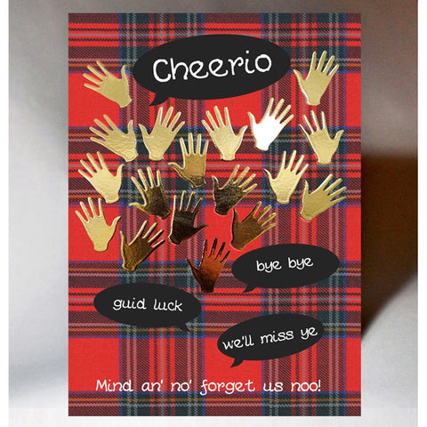 Scottish Leaving Card Wave Cheerio BV02