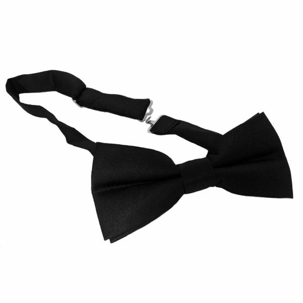 Black Pre-Tied Bow Tie by J Wood
