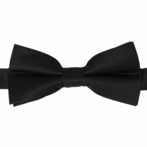Black Pre-Tied Bow Tie by J Wood