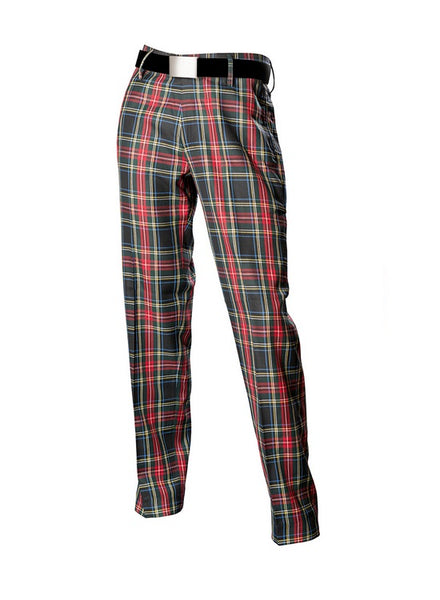 Black Stewart Tartan Trousers1