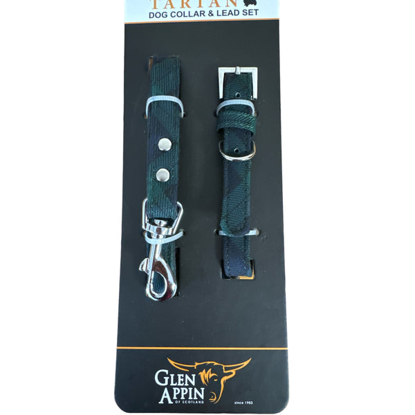 Black Watch tartan Dog Collar and lead