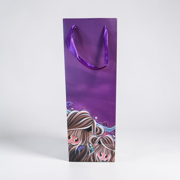 Bottle Gift bag Fields of Love Scottish 