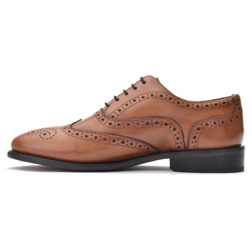 Camel Brown DayBrogue Model 873B by Thistle Shoes