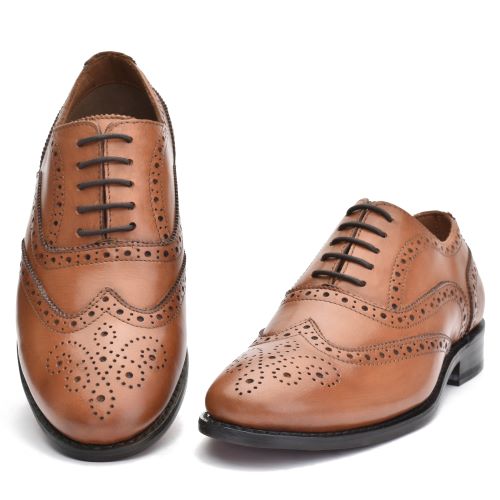 Camel Brown DayBrogue Model 873B by Thistle Shoes