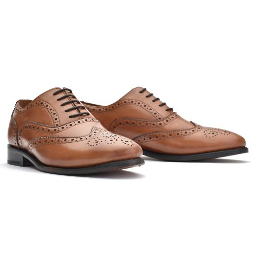 Camel Brown DayBrogue Model 873B by Thistle Shoes