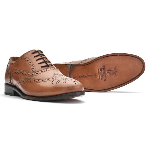 Camel Brown DayBrogue Model 873B by Thistle Shoes