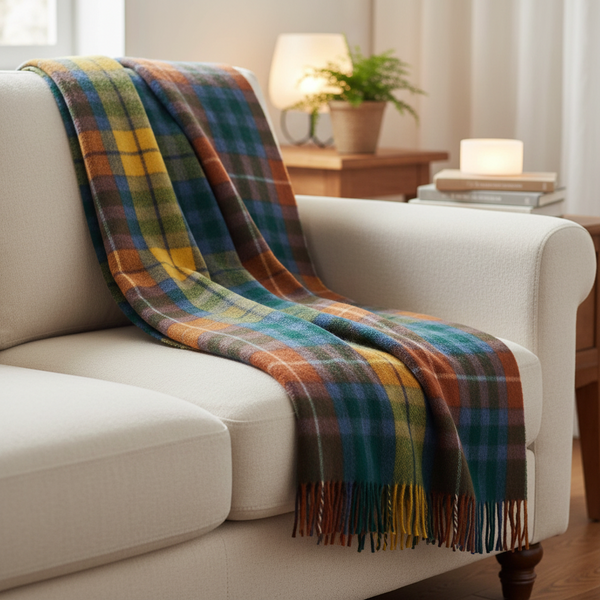 Buchanan Antique Tartan Wool Knee Blanket