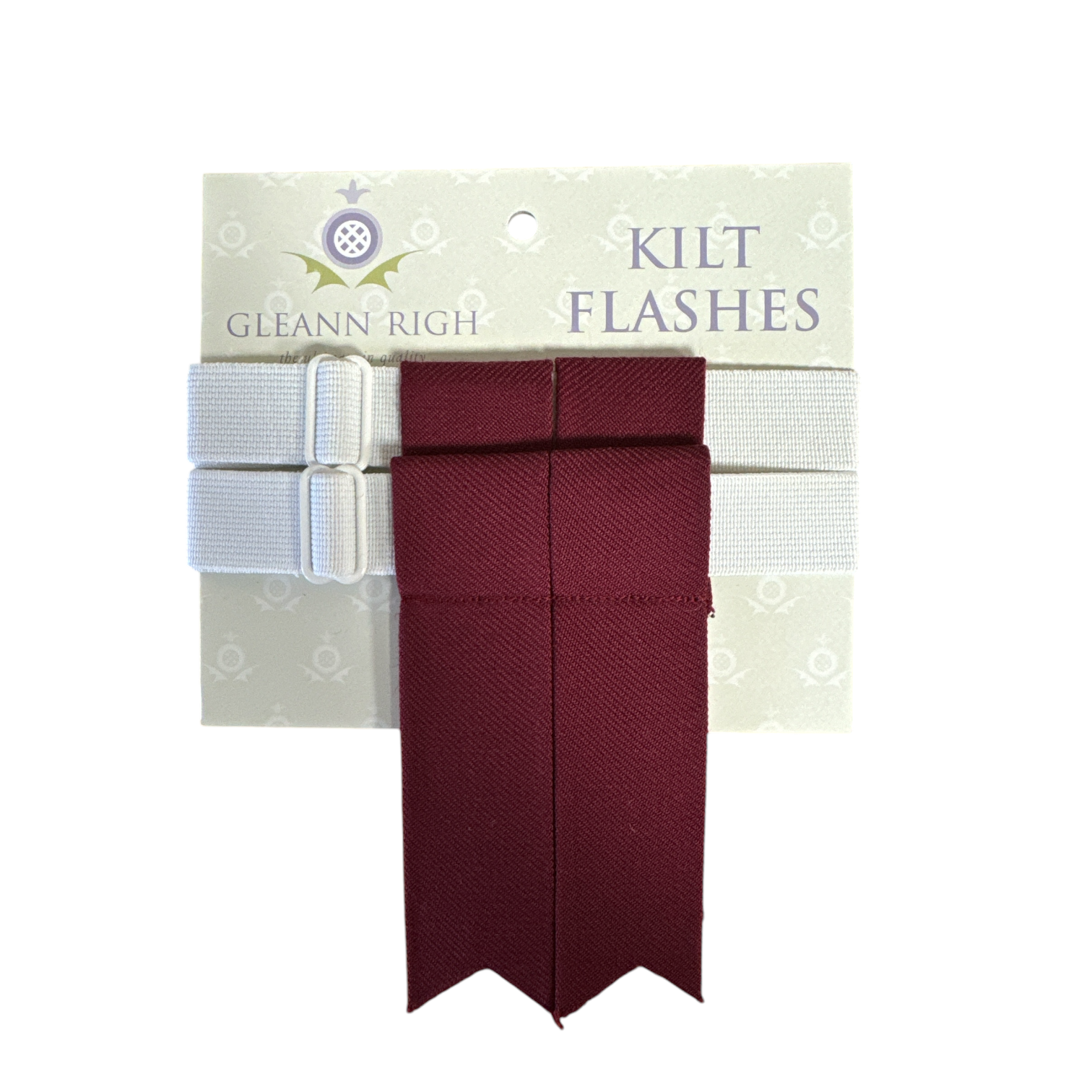 Burgandy Childrens Kilt Flashes