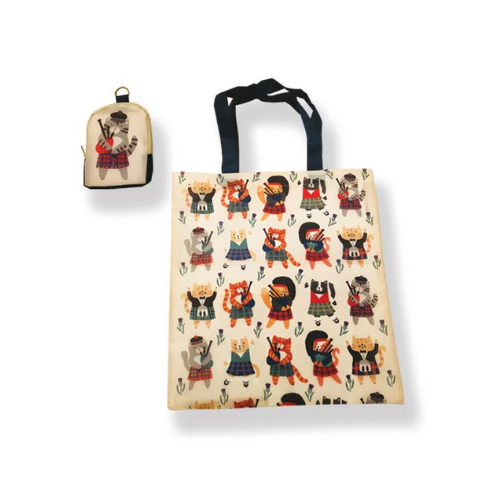 Cats in Kilts Foldable Bag