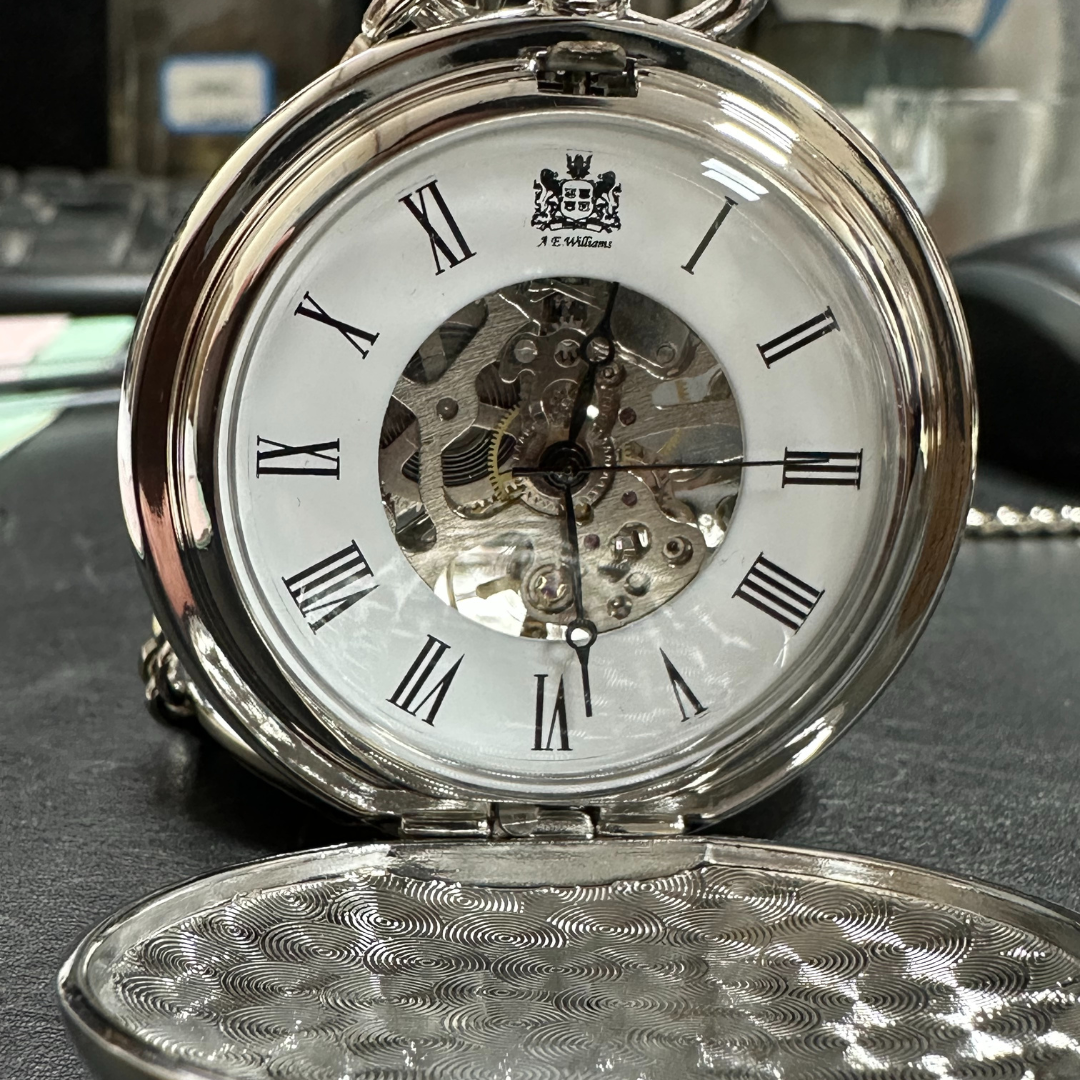 Celtic Swirl Skeleton Pocket Watch by AE Williams