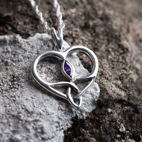Celtic Pendant with Amethyst Stone 2044