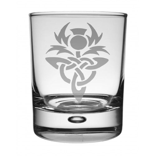 Celtic Thistle Whisky Glass