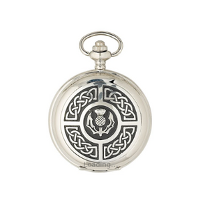 Celtic and Thistle Quartz Pocket Watch PW103Q