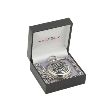 Celtic and Thistle Quartz Pocket Watch