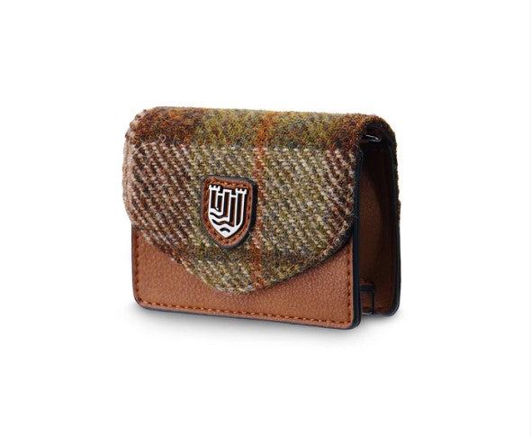 Chestnut Harris Tweed Card Case