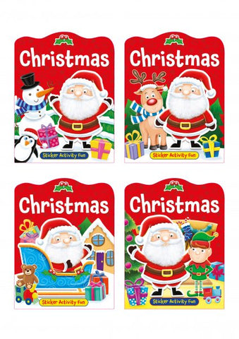 Christmas Sticker Activity Fun Set of 4