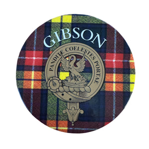 Clan Crest Coaster Gibson