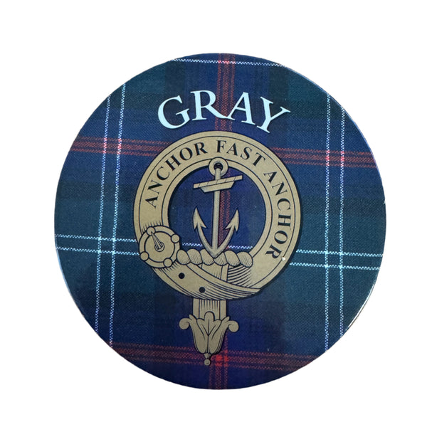 Clan Crest Coaster Gray