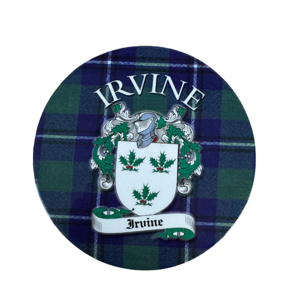 Clan Crest Coaster Irvine