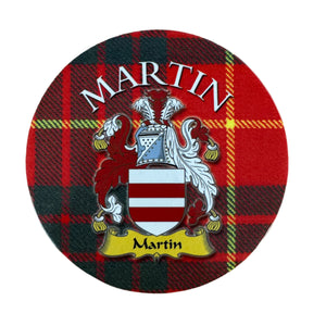 Clan Crest Coaster Martin