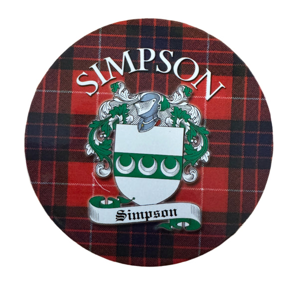 Clan Crest Coaster Simpson