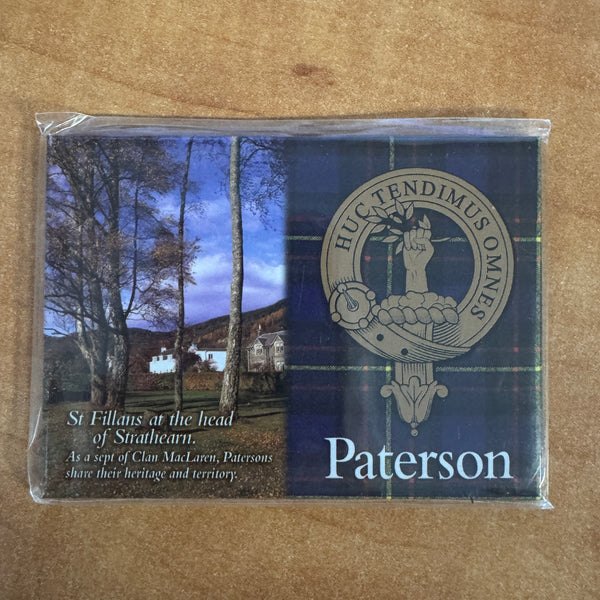 Clan Crest Fridge Magnet Paterson