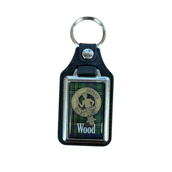 Clan Crest Key Ring Wood