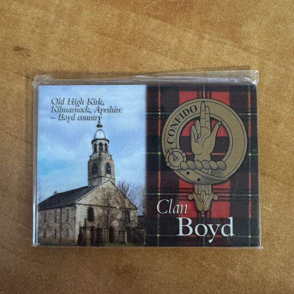 Clan Fridge Magnet Boyd