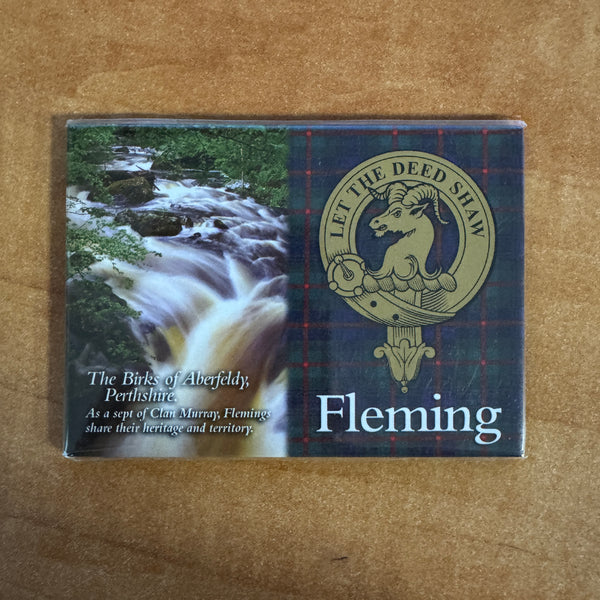Clan Fridge Magnet Fleming