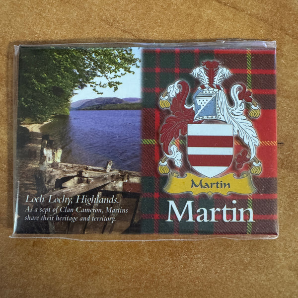 Clan Fridge Magnet Martin