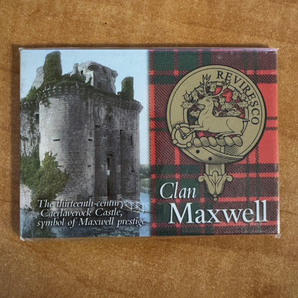 Clan Fridge Magnet Maxwell