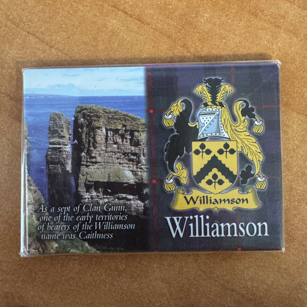 Clan Fridge Magnet Willamson